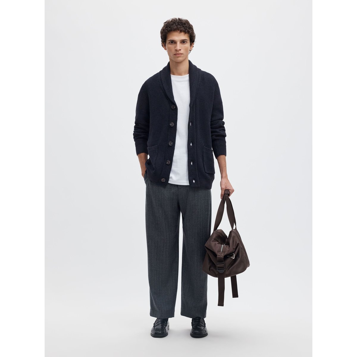 Cardigan En Maille maritime blue, SELECTED