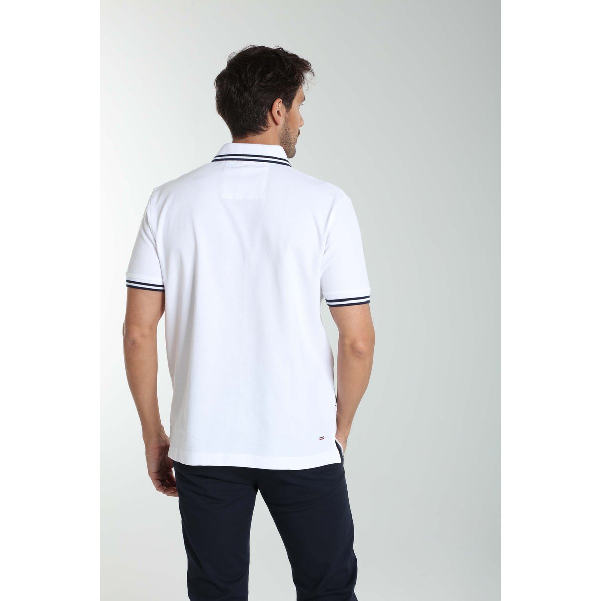 Polo manches courtes en coton PRAY blanc, GENTLEMAN FARMER