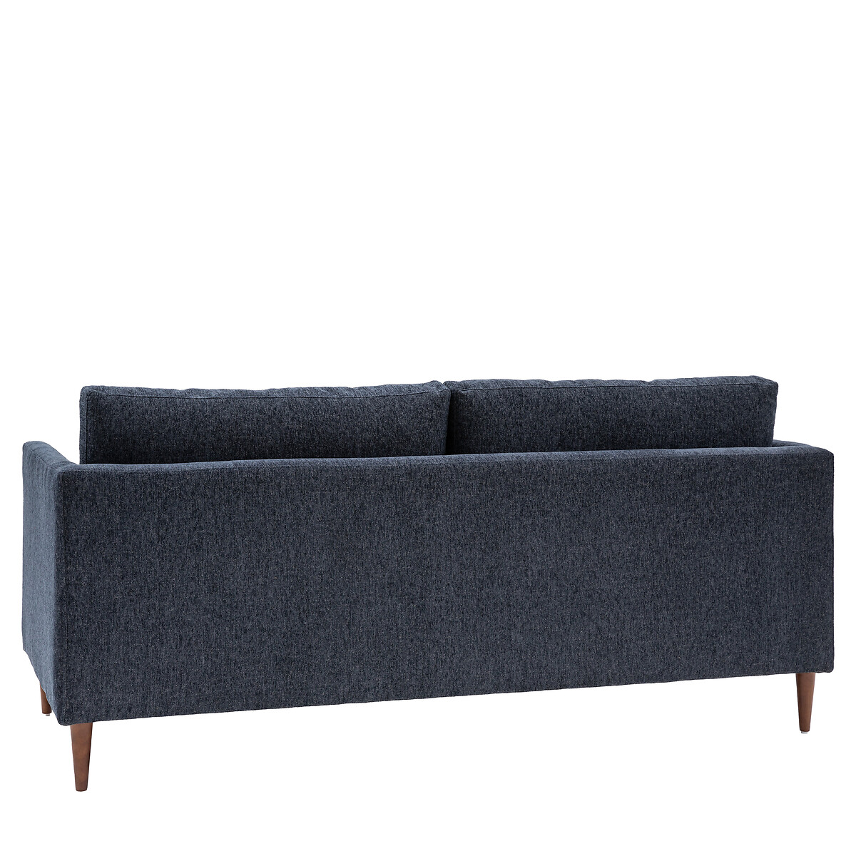 Durants Soft Brushed Nordic 3 Seater Sofa with Dark Wood Legs grey, SO'HOME