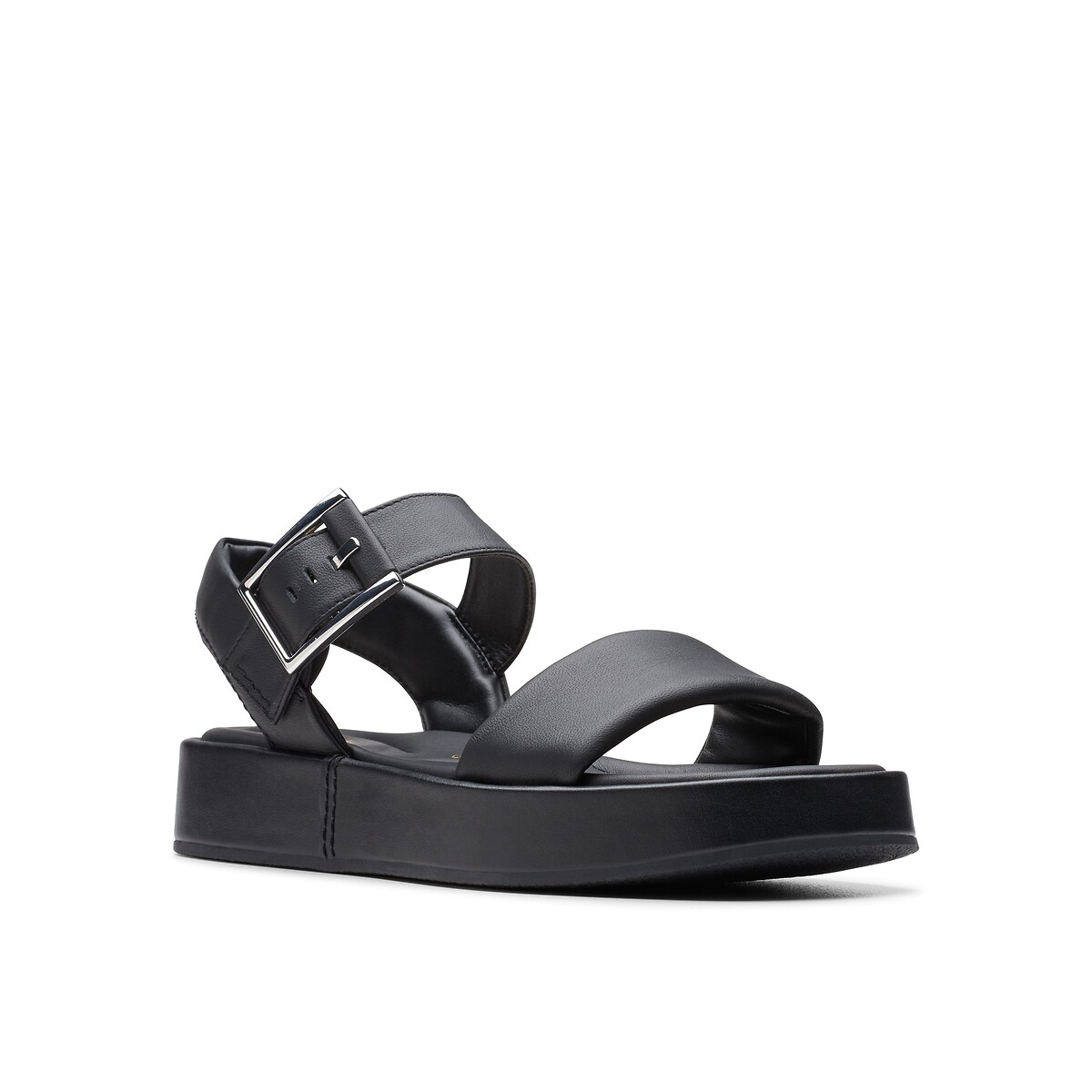 Sandales en cuir Alda Strap noir, CLARKS
