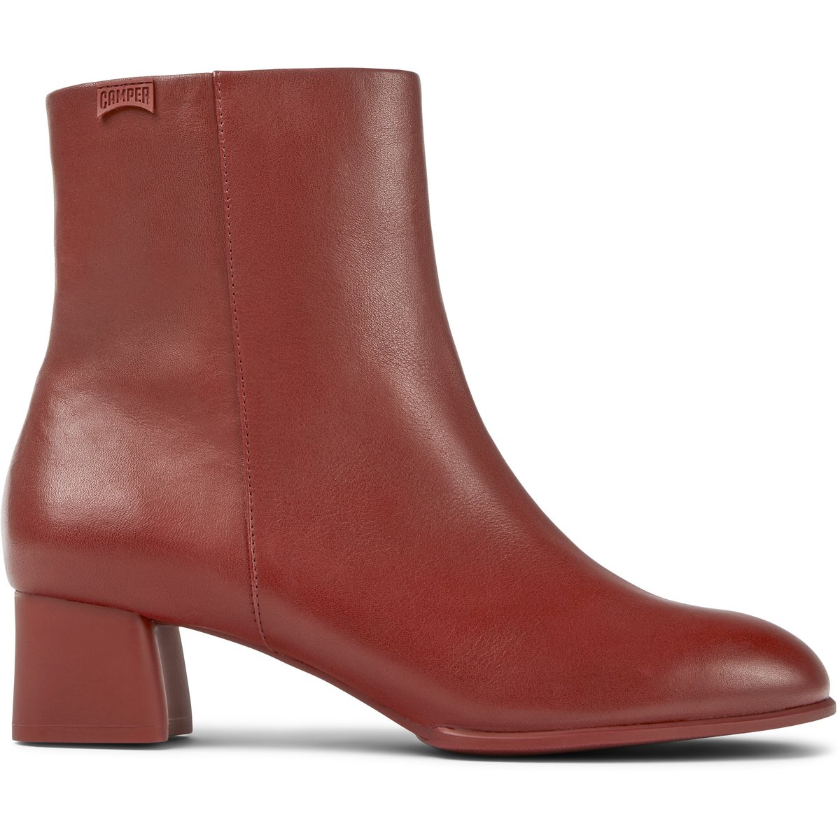 Bottines Katie Cuir bordeaux, CAMPER
