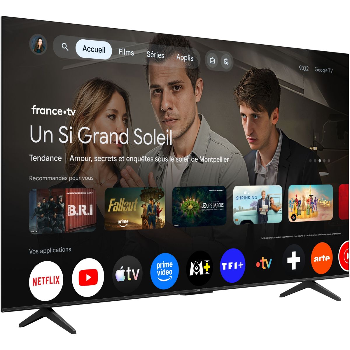 TV LED 75P6L (2026) 75" (191 cm) couleur unique, TCL