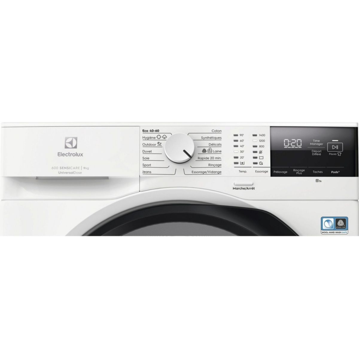 Lave linge hublot EW6FI22914OV universaldose couleur unique, ELECTROLUX