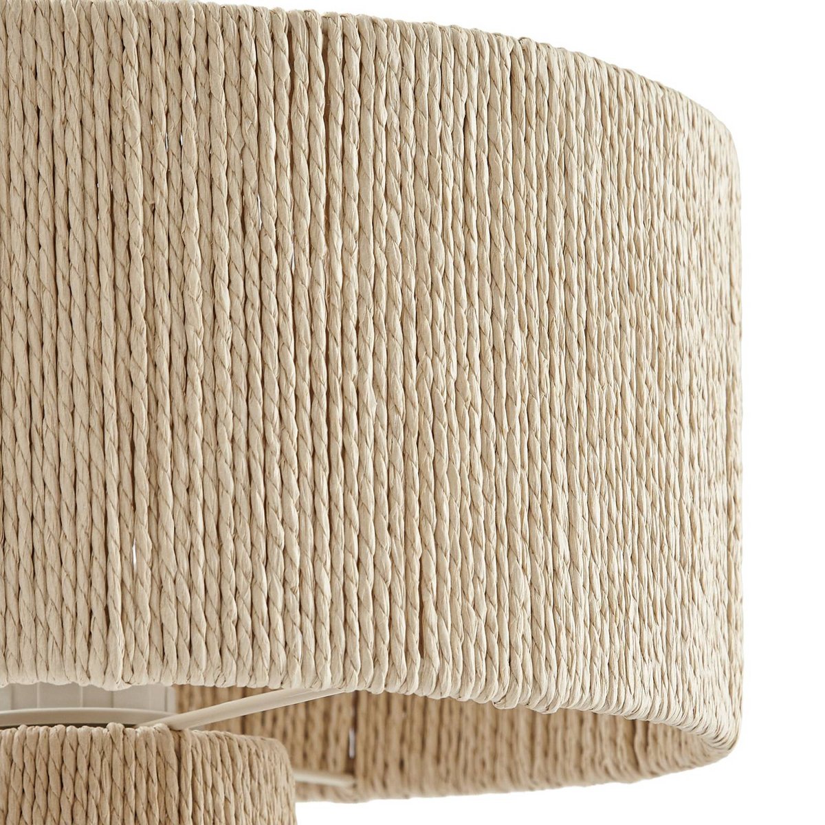 Lampe à poser en papier traditionnelle beige, LINDBY