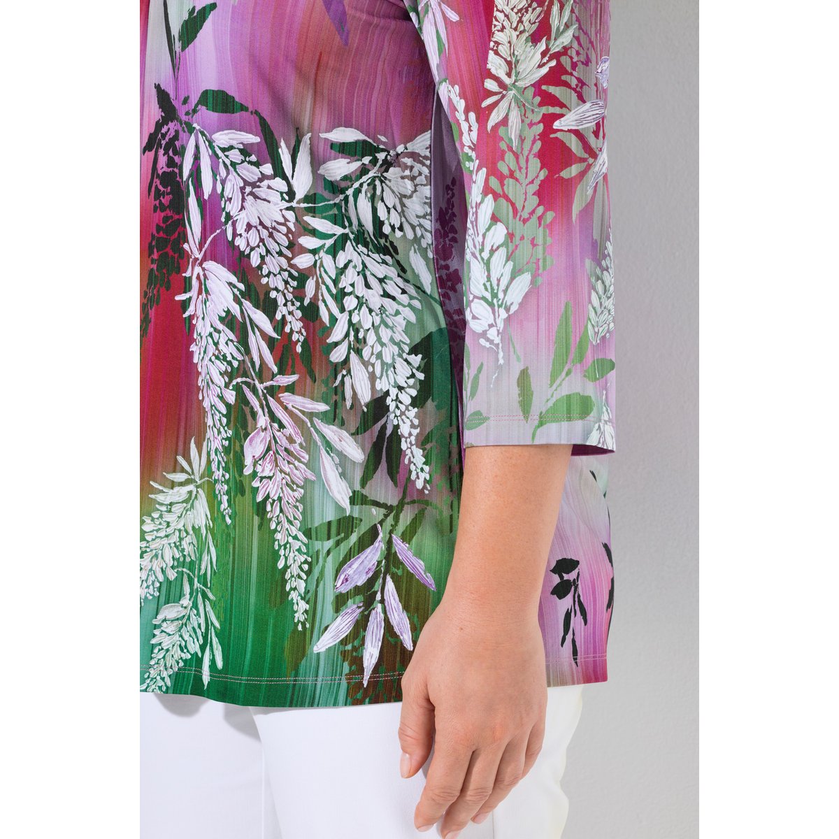 T-shirt au tombé fluide blanc neige, ULLA POPKEN