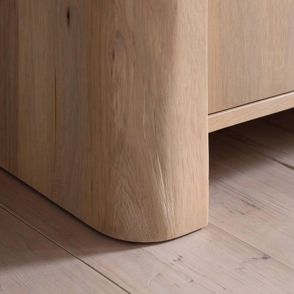 Meuble TV en bois de manguier SORREL bois clair, MADE IN MEUBLES