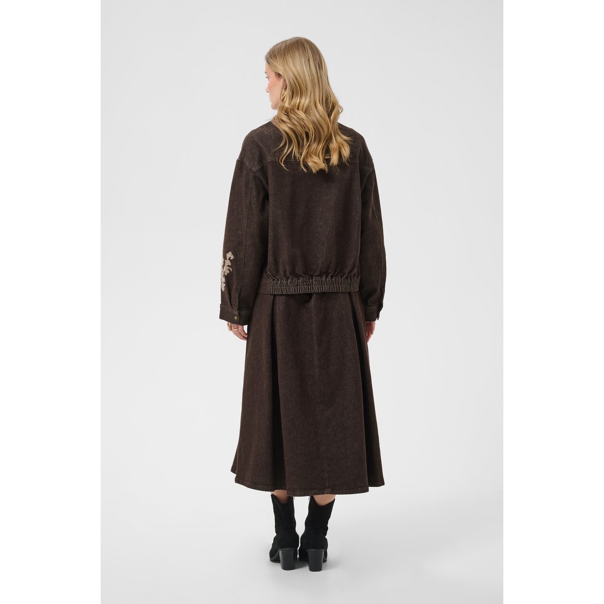 Veste en jean marron java, CREAM