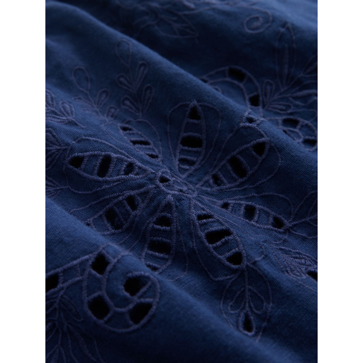 Caraco bandana brodé bleu marine, NEXT