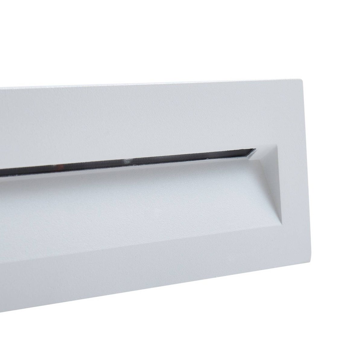 Applique extérieure en aluminium moderneLED blanc mat, LUCANDE