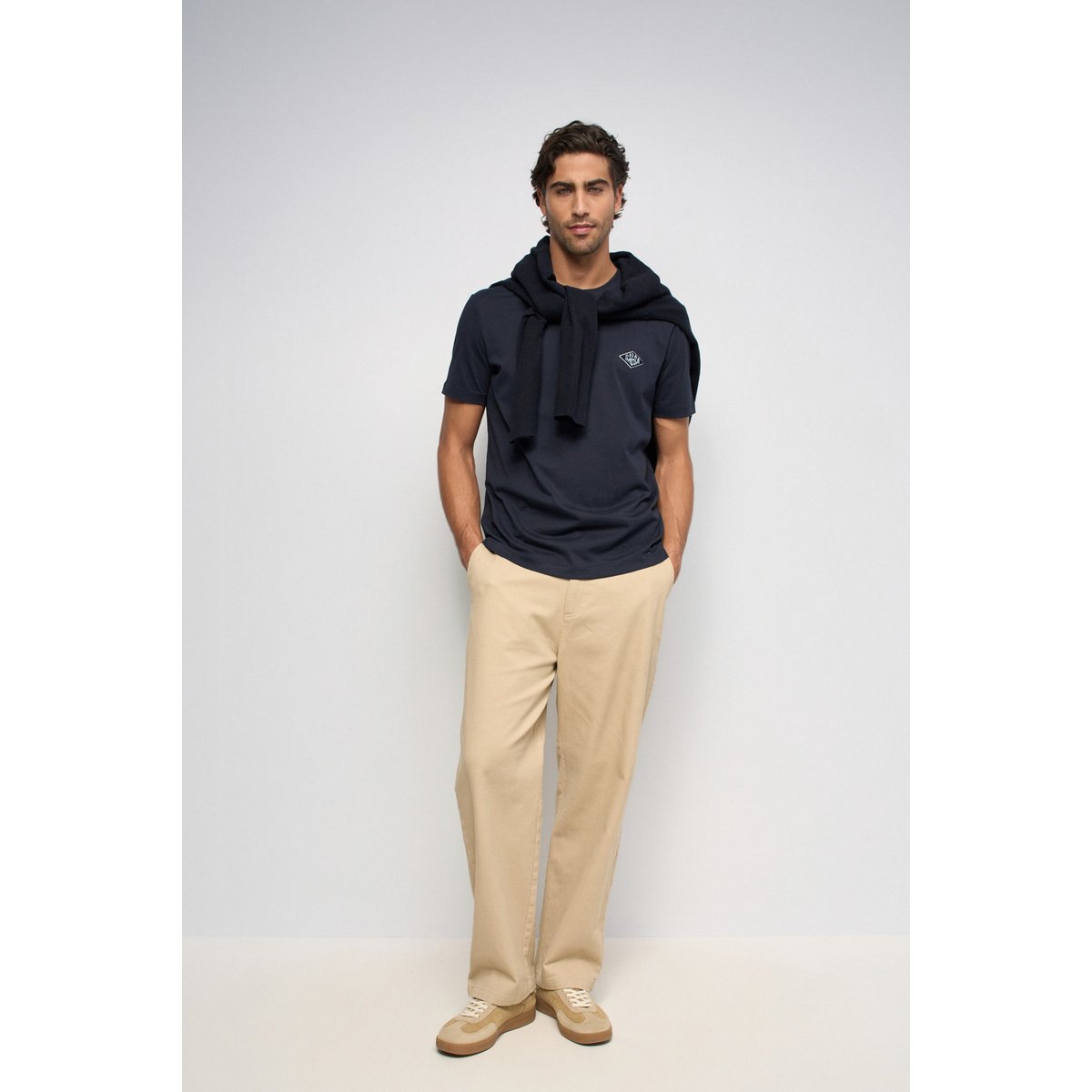 T-SHIRT AVEC LOGO beige, SALSA JEANS