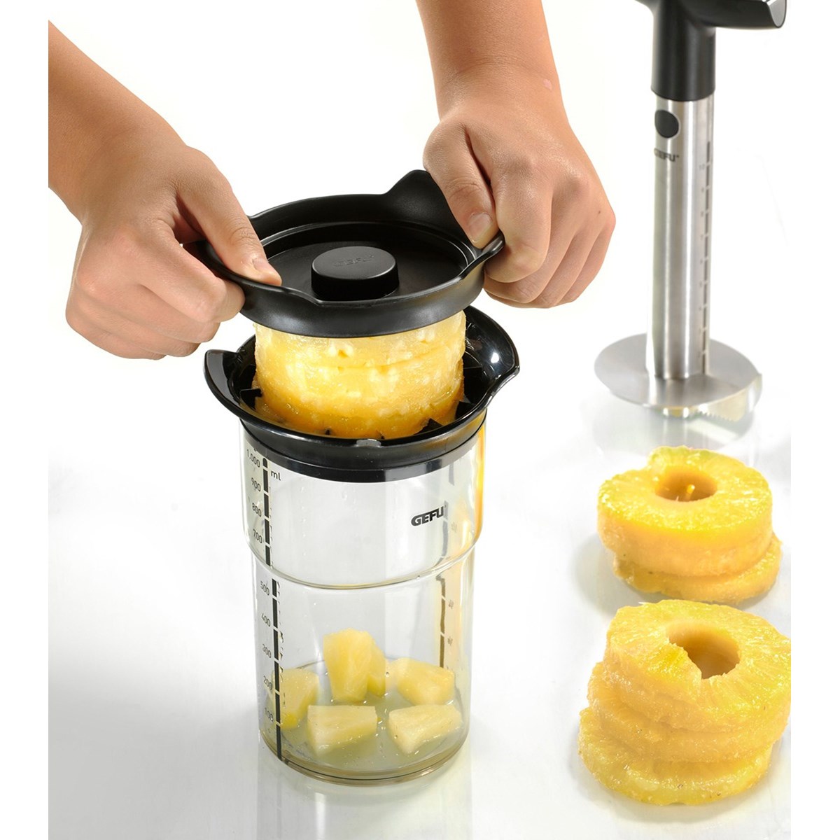 Coupe-ananas PROFESSIONAL PLUS argent, GEFU