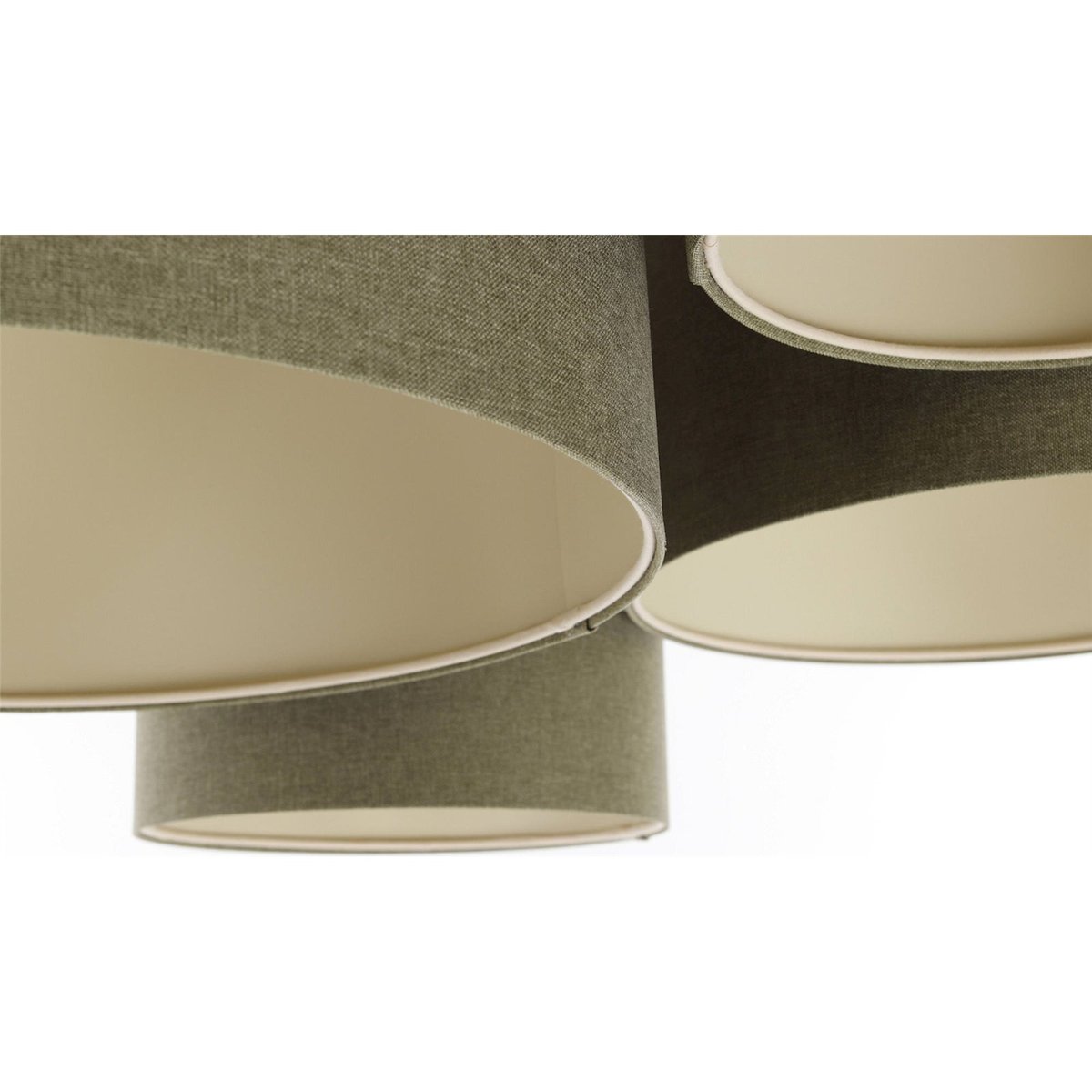 Plafonnier en tissu, BOHO ELEGANT beige crème texturé, BPS KONCEPT
