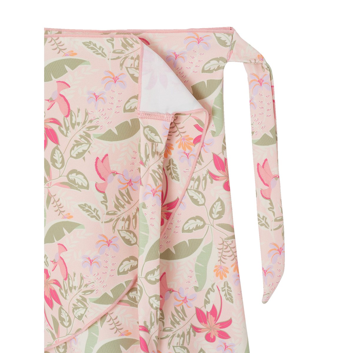 Jupe de bain à nouer rose pâle, VERTBAUDET