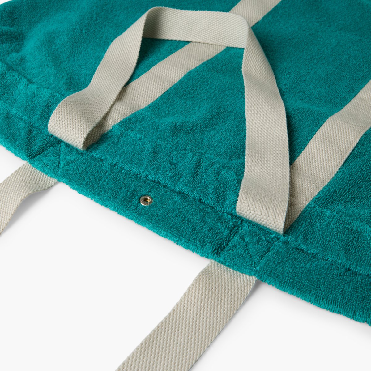 Sac de plage MIRAMAR canard, CARRE BLANC