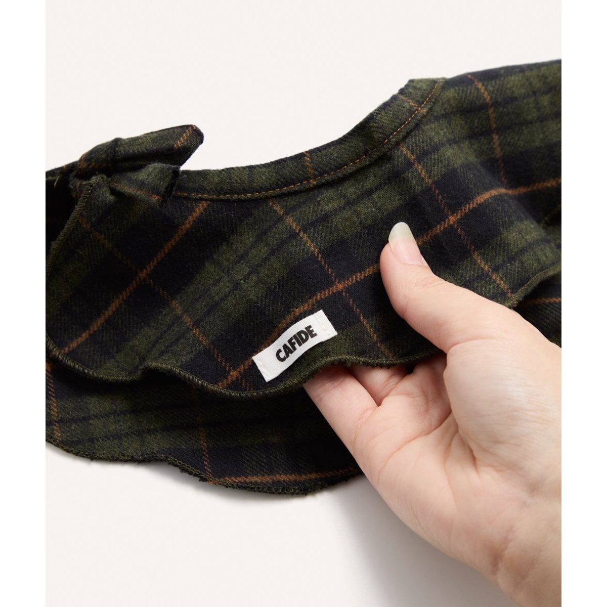 Bandana pour chien style col tartan vert, Lola vert, CAFIDE