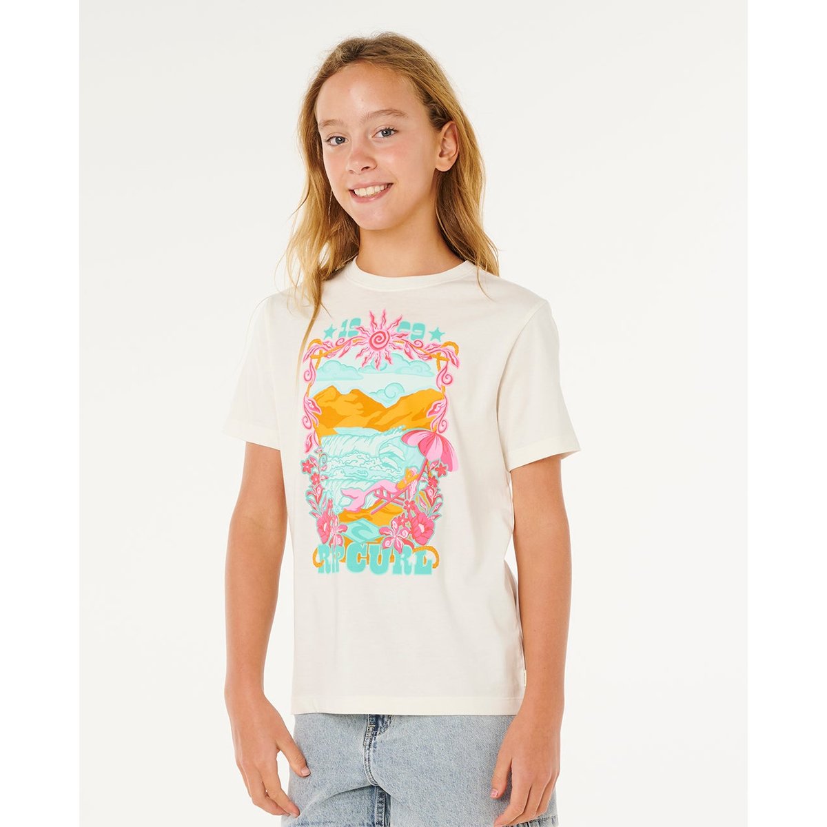 T-shirt à manches courtes Sunshine Squad Band Fille os, RIP CURL
