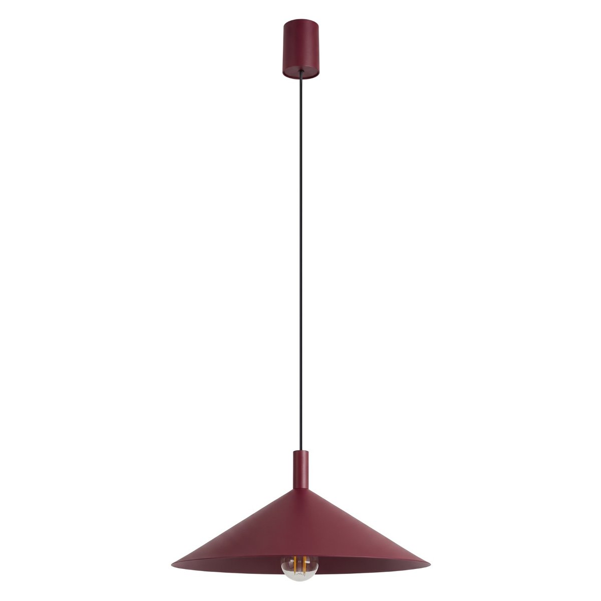 Suspension Acier Bourgogne E27 1 Nox bourgogne, EDEN