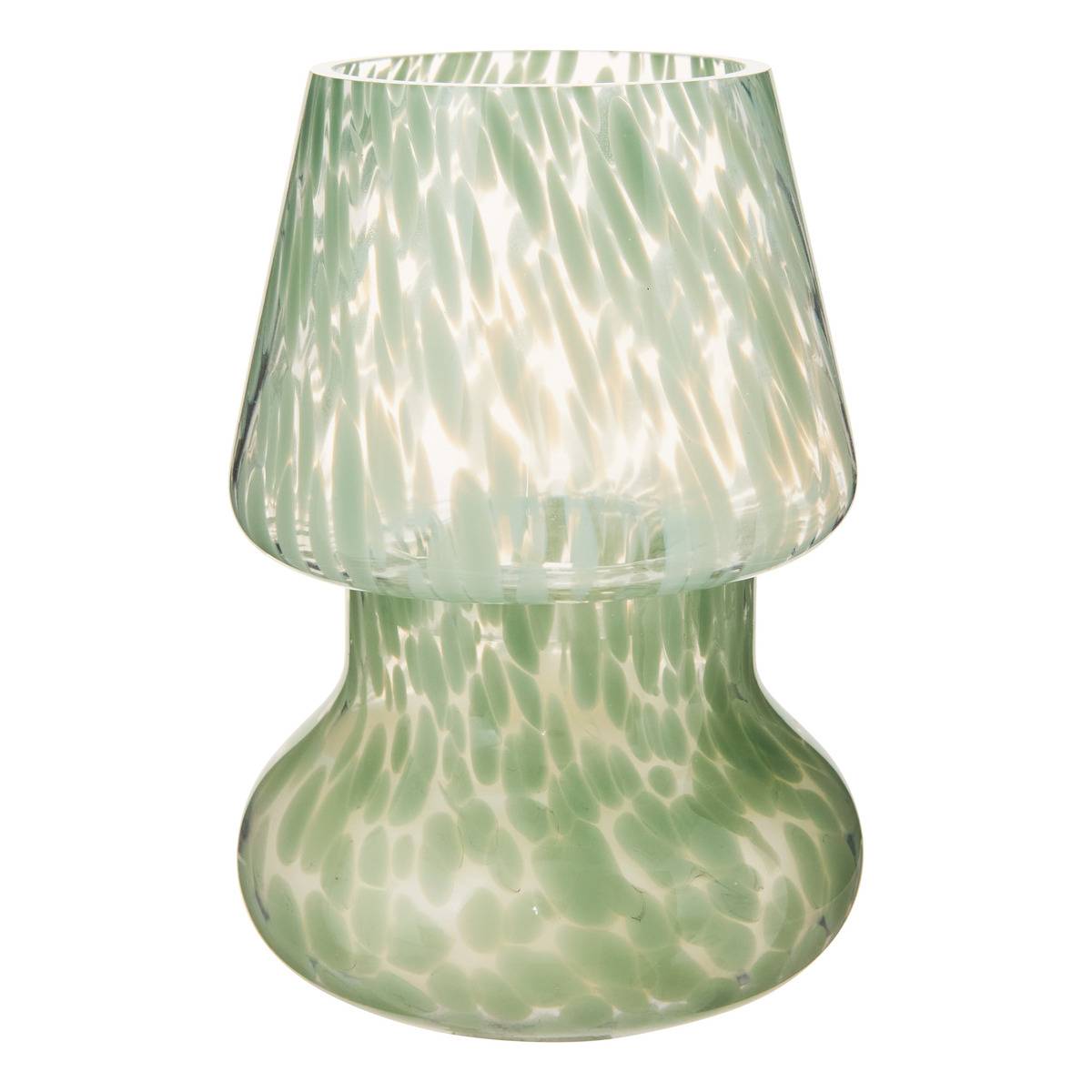 Bougie parfumée 170g pot en verre forme lampe TEA modèle b, ATMOSPHERA