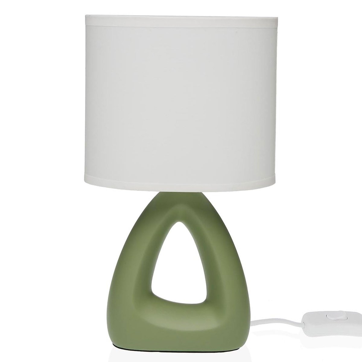 Lampe à poser en céramique verte 17x10x30cm vert, VERSA