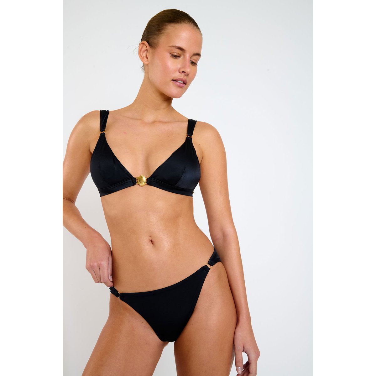 Haut de maillot triangle Aimlo - CORALISS noir, BANANA MOON
