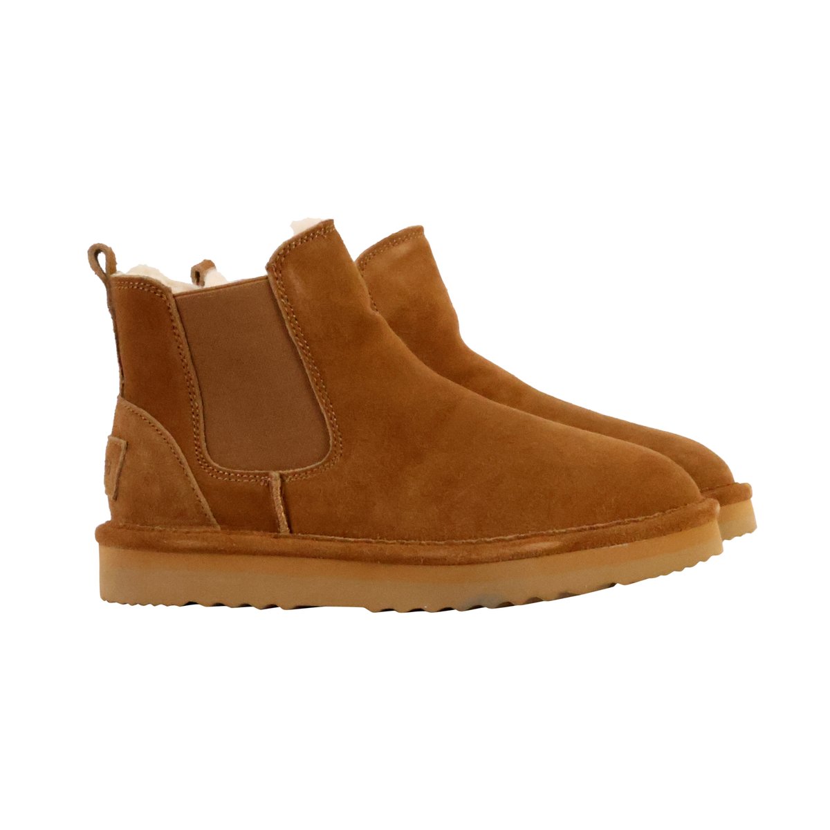 Bottines Cuir camel, NATURAL WORLD