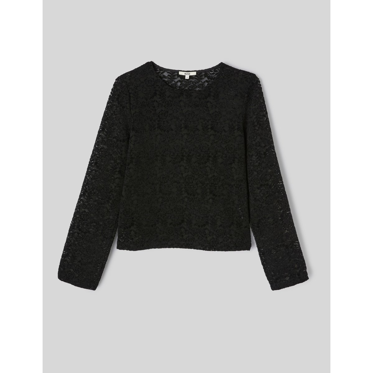 Top dentelle flock noir, BZB
