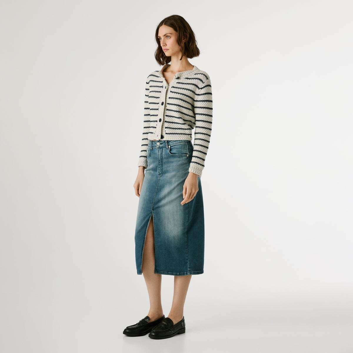 Jean Coupe Skinny, Taille Moyenne - Regent authentic smoke blue powerflex, PEPE JEANS