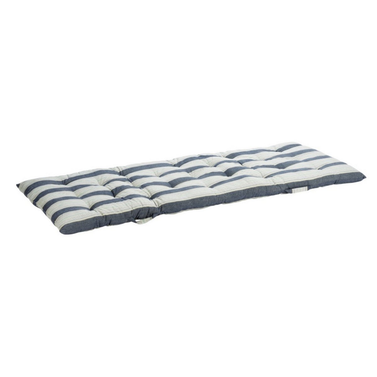 Matelas de sol coton rayures bleu, MADAM STOLTZ