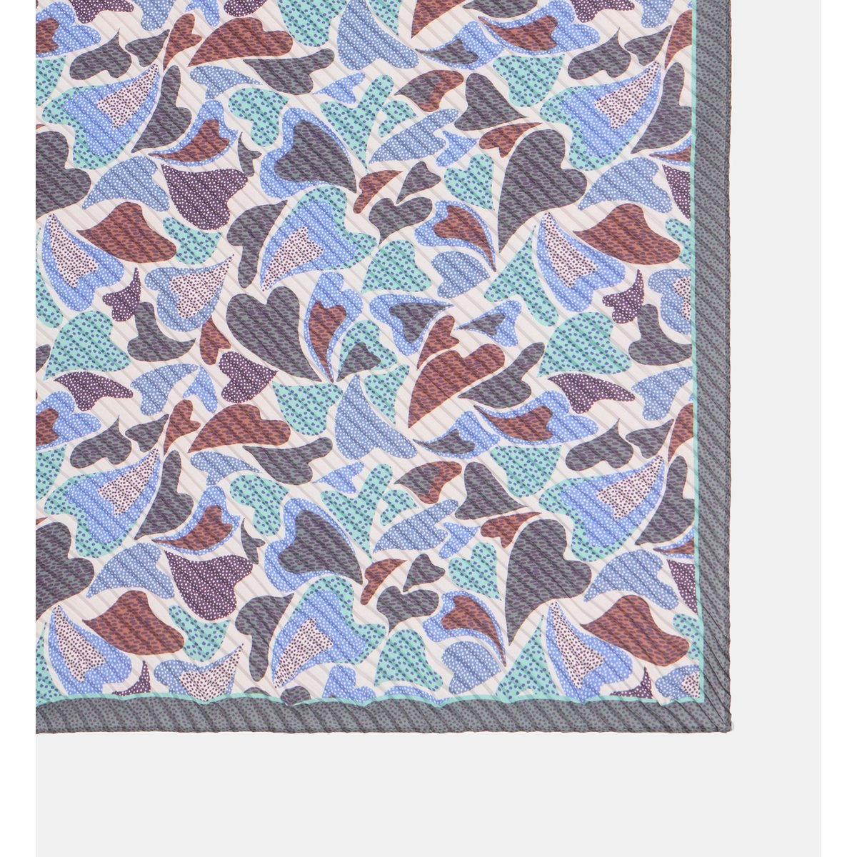Foulard vitali à motif floral kaki, GALERIES LAFAYETTE