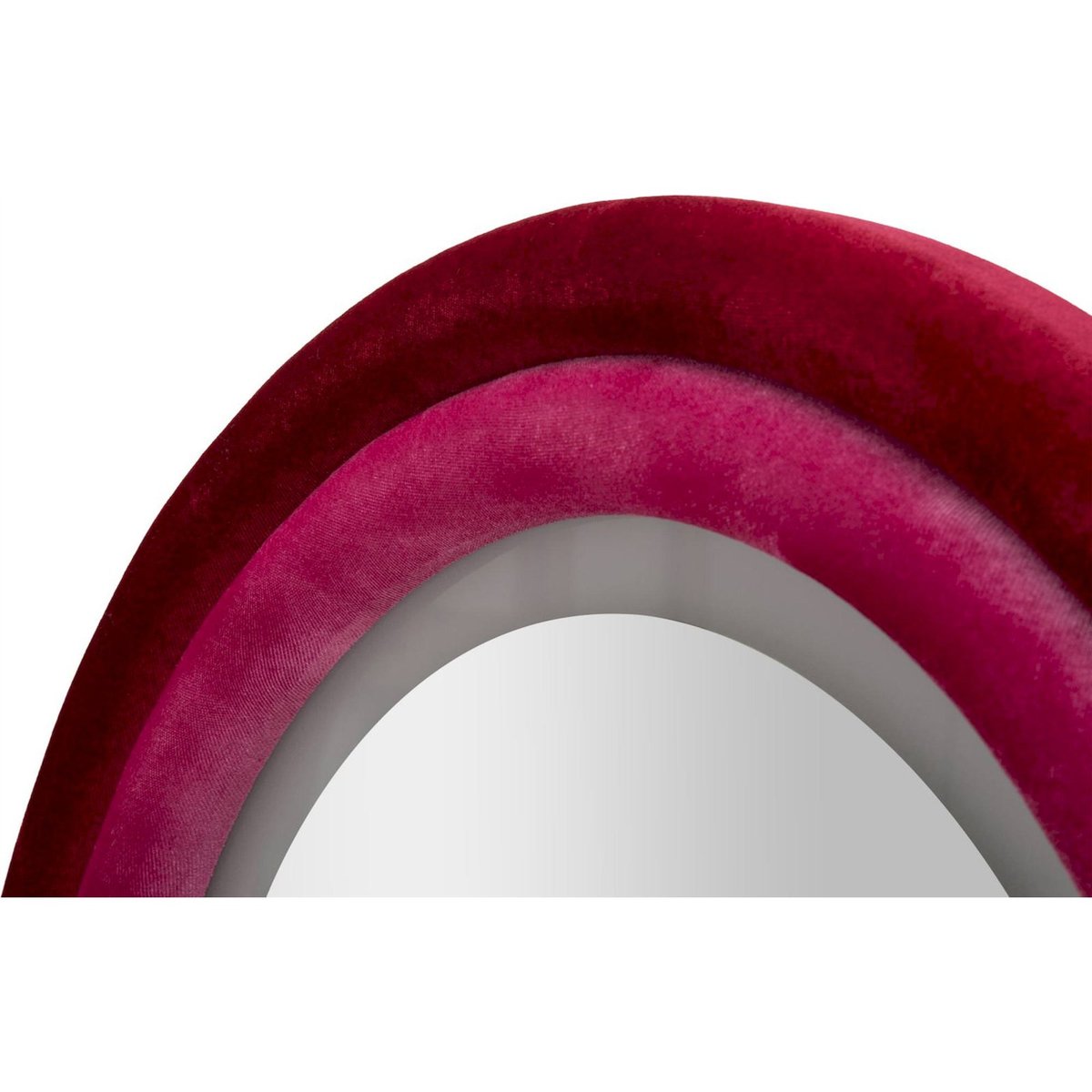 Miroir mural arche à LED cadre velours MODERN rose et violet, RECOLLECTION