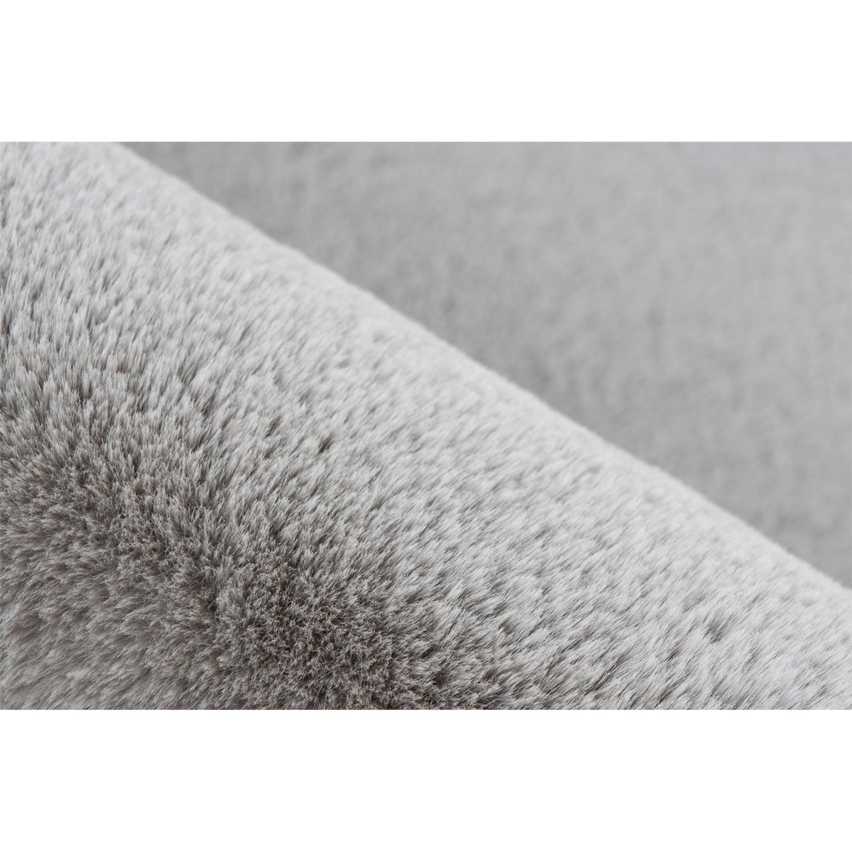 Tapis shaggy à poils longs antidérapant argent clair nuance grise marbrée, ARTE ESPINA