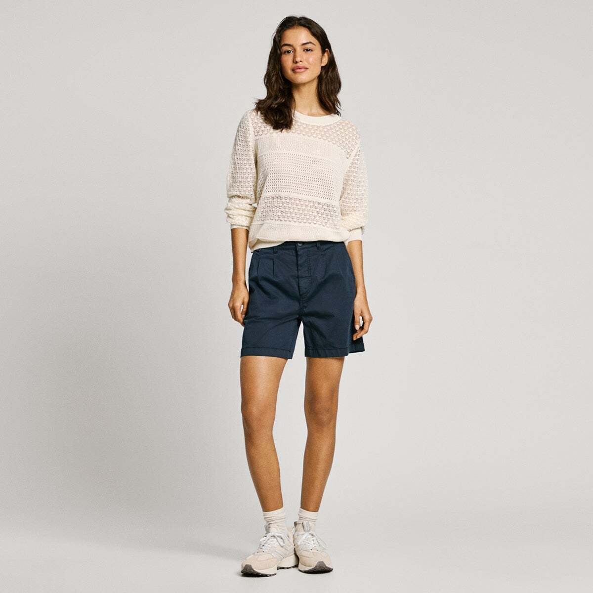 Bermuda Chino Coupe Regular bleu dulwich, PEPE JEANS
