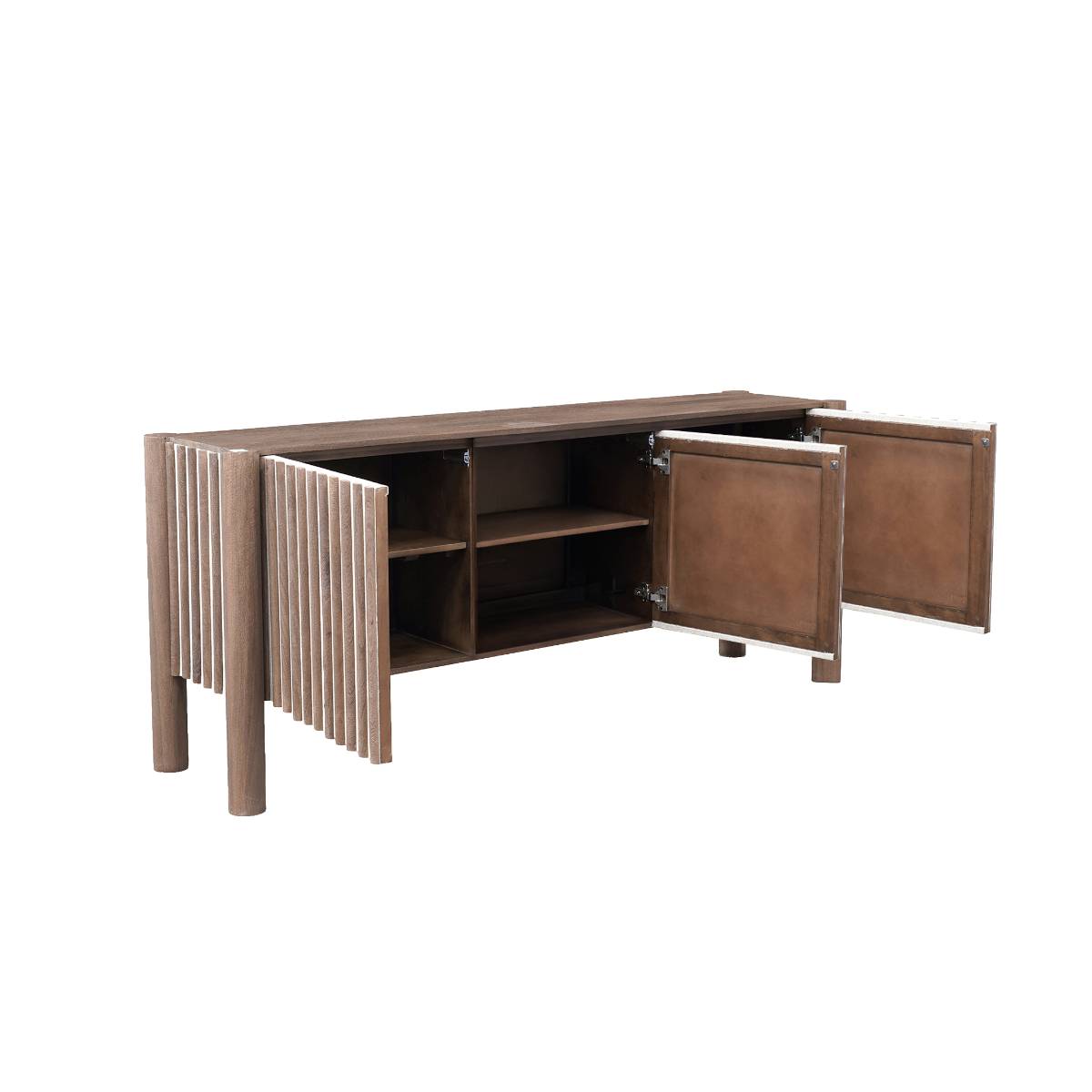 Buffet en bois de manguier ZENA bois foncé, MADE IN MEUBLES