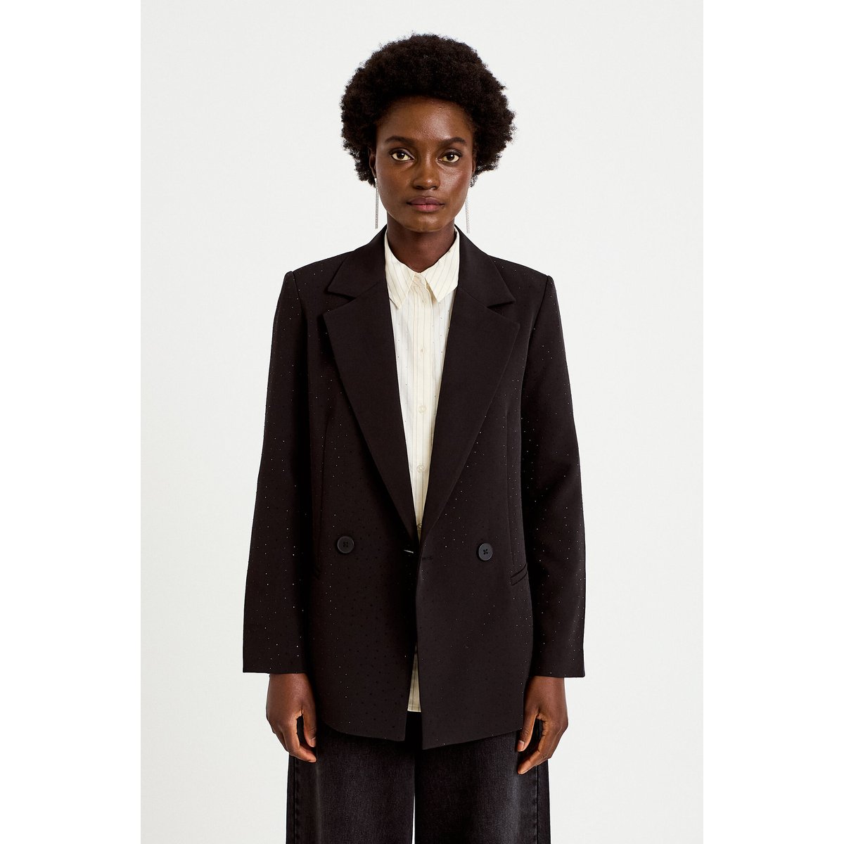 Chemise droite manches longues jaune, CACHE CACHE