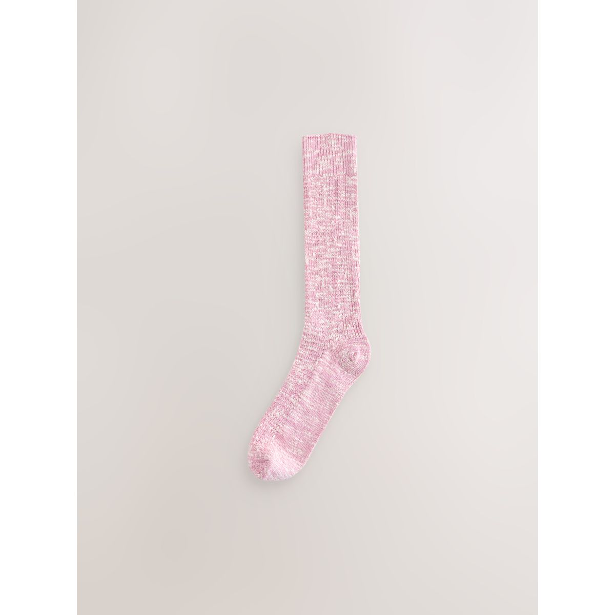 Socquettes amples en coton flammé, 3 paires rose, NEXT