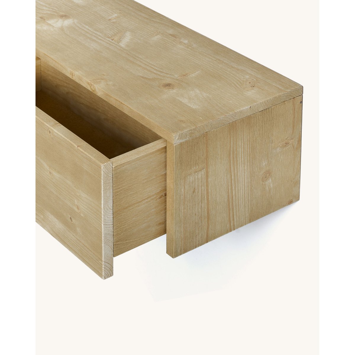 Console murale d’entrée en bois naturel - GINA olivier, HANNUN