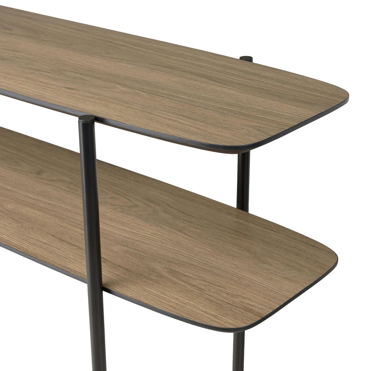 Console double plateau couleur bois LANDAISE bois naturel, PIER IMPORT