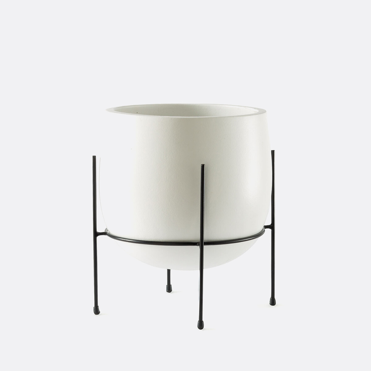 Cache-pot sur pied Ø27 cm, Kuza blanc/noir, LA REDOUTE INTERIEURS