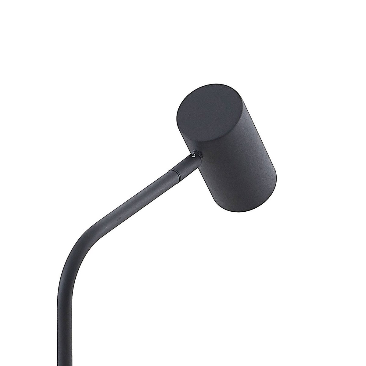 Lampadaire en métal moderne, Sanad noir sable, LINDBY