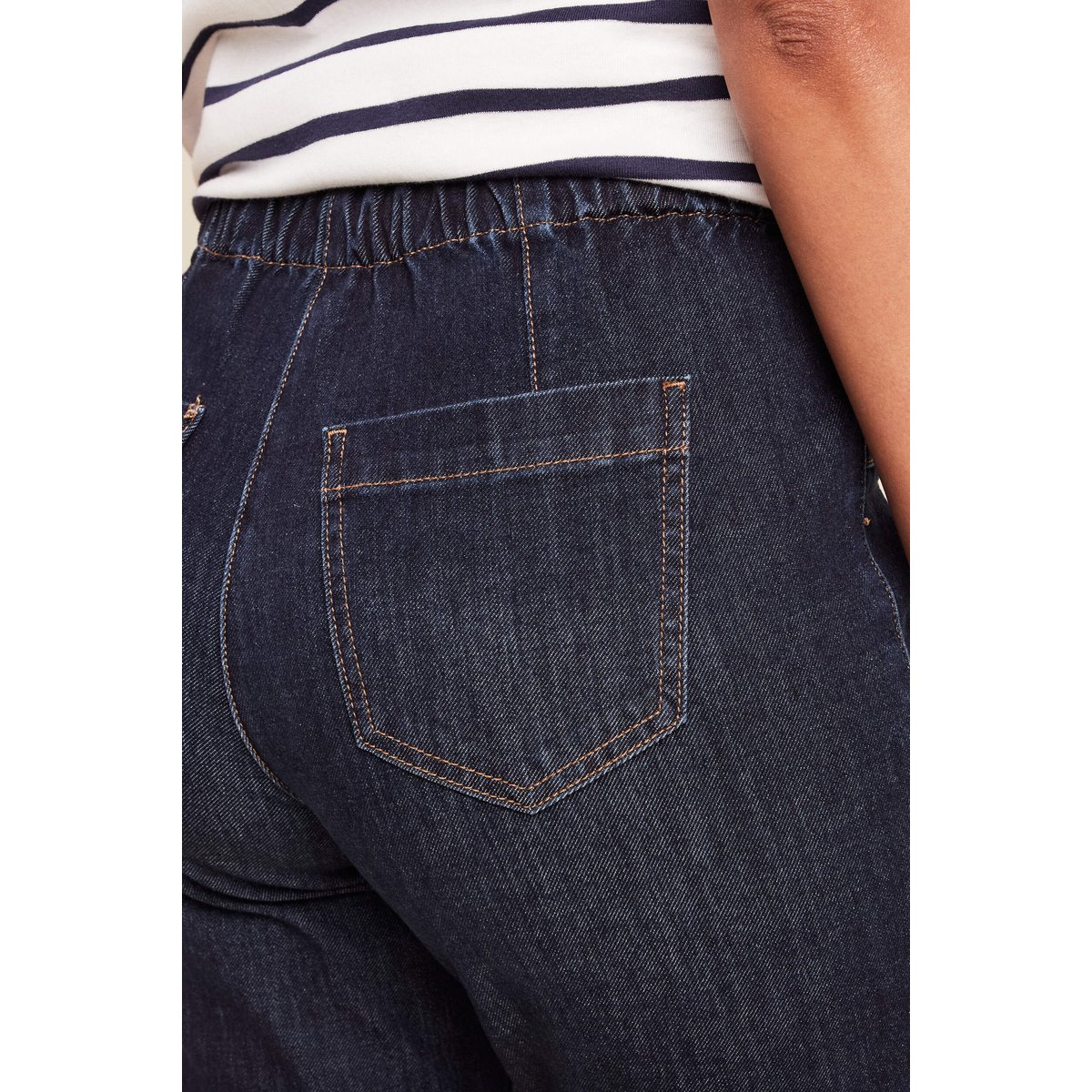 Jean large à coulisse denim brut, BREAL
