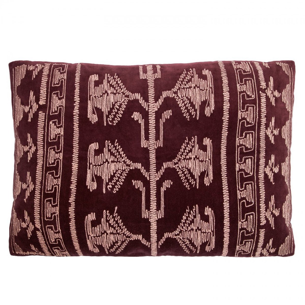 Coussin en coton 60x40 cm Harlov marron, HOUSE DOCTOR