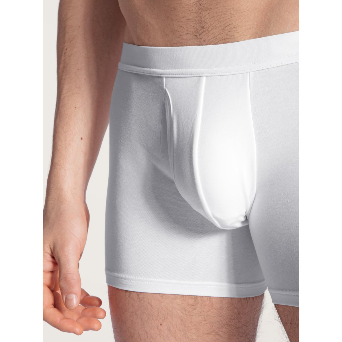 Boxer Brief, avec ouverture Coton COTTON CODE blanc, CALIDA
