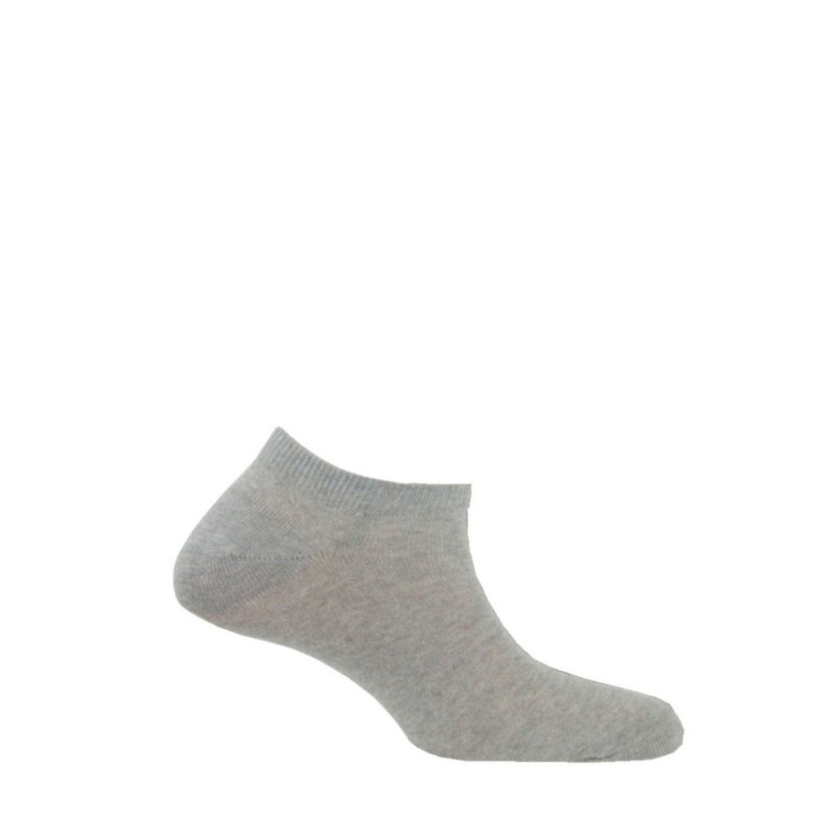 Lot de 5 paires d'invisibles homme en polyester gris, KINDY