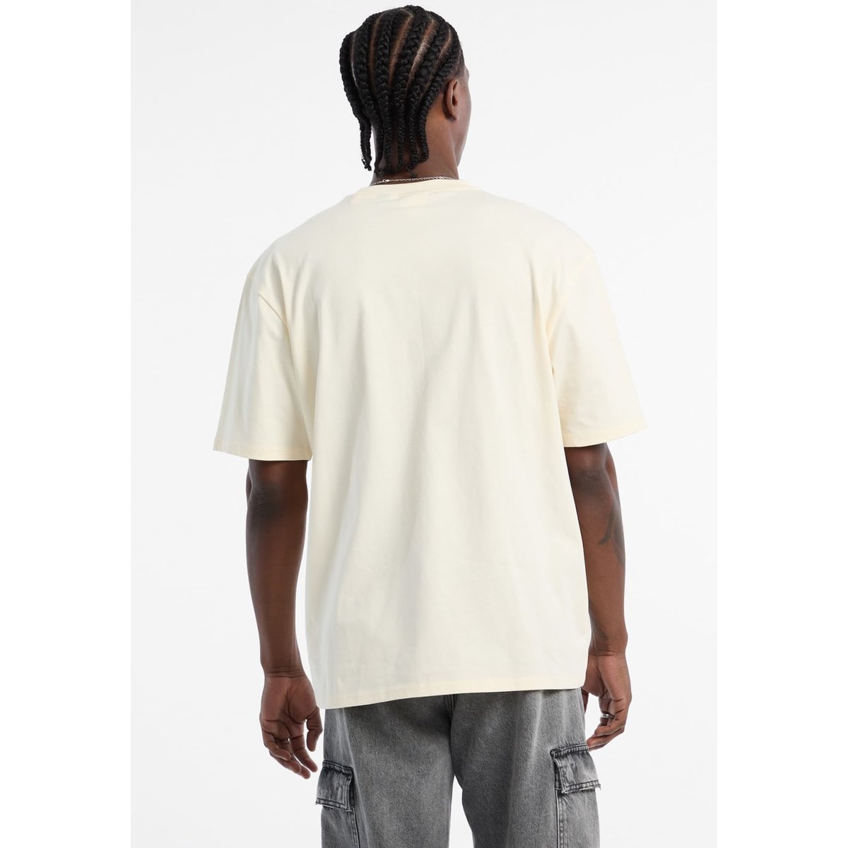 T-Shirt Logo Imprimé crème, GUESS JEANS
