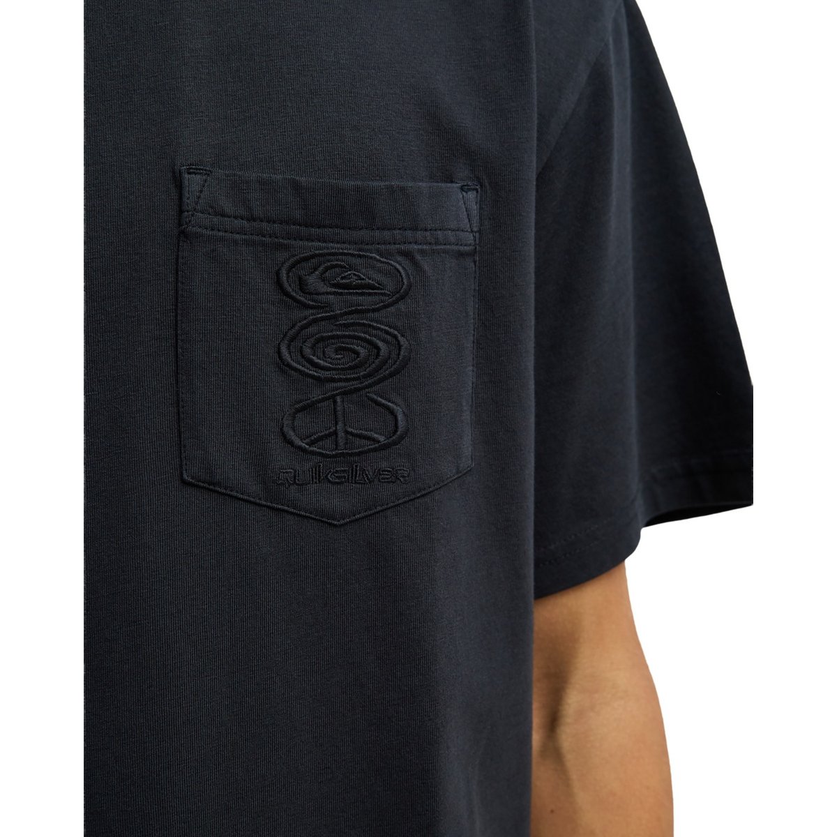 T-Shirt à manches courtes OXNI WASHED noir black, QUIKSILVER