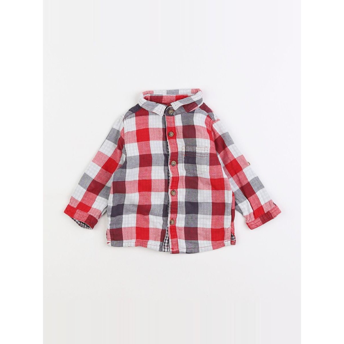 Chemise - Très bon état rouge, VERTBAUDET