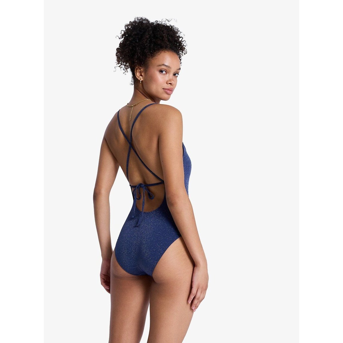 Maillot de bain 1 pièce ROXY SHINE bleu indigo, ROXY