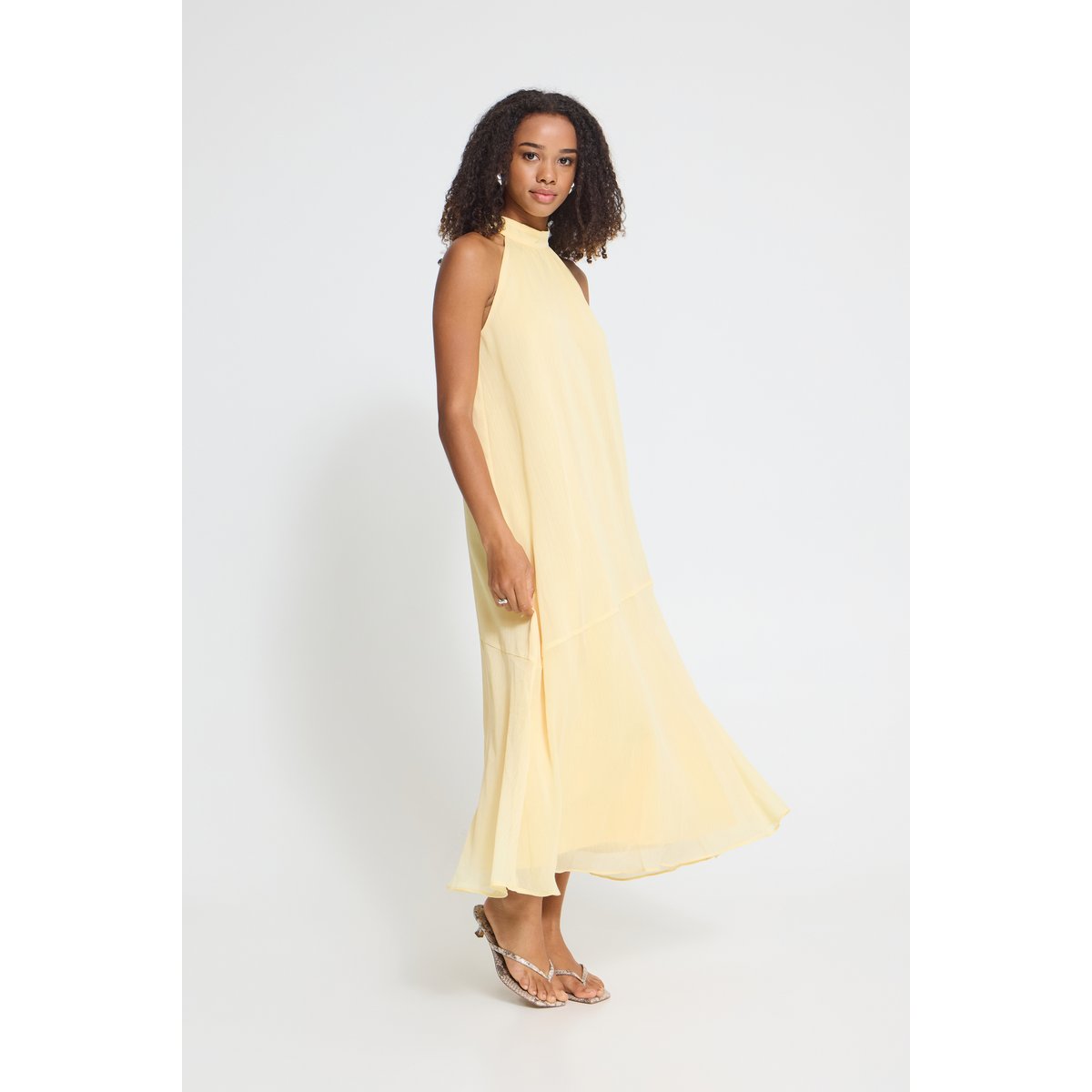 Robe décontractée jaune pale banana, ICHI