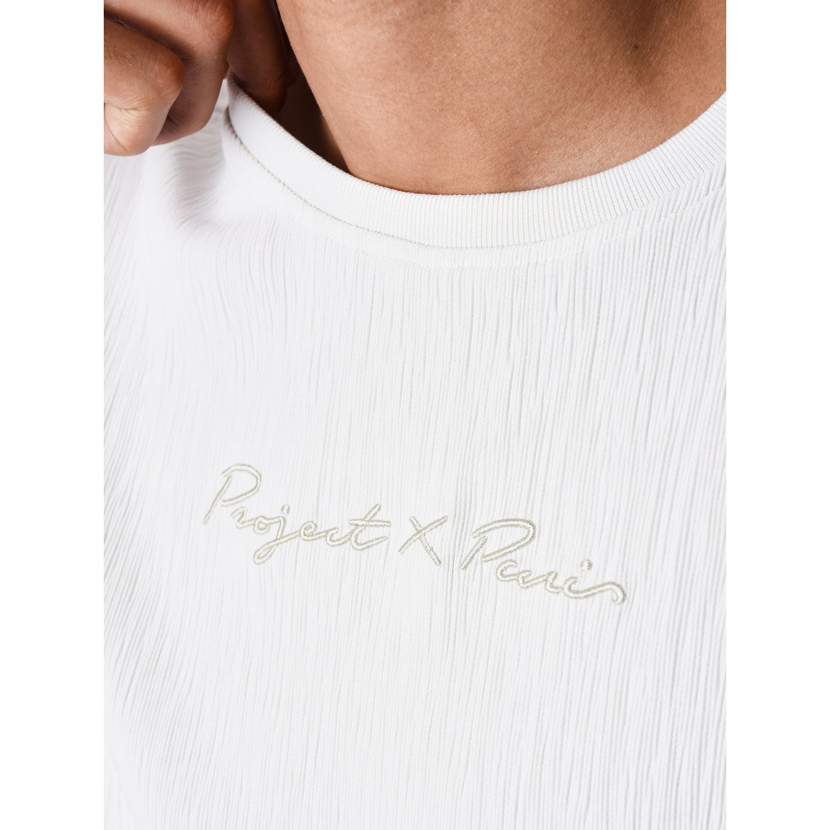 T-shirt signature élégant greige, PROJECT X