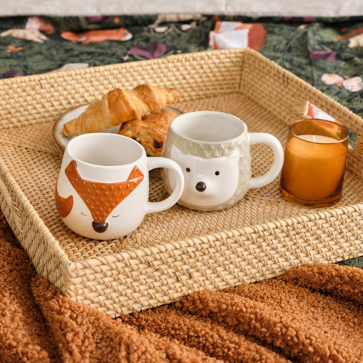 Woodland Fox Mug cream, PRICE & KENSINGTON